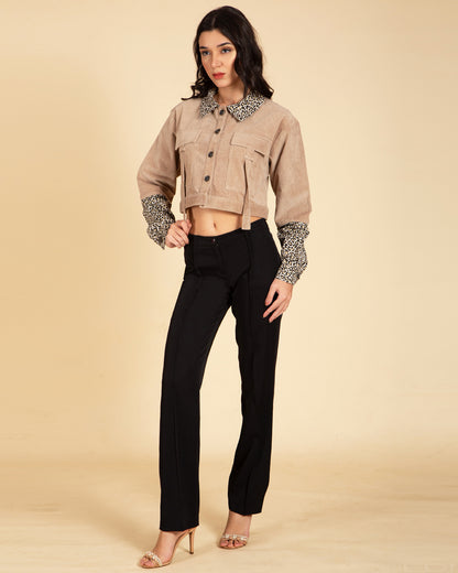 Womens Corduroy Crop jacket