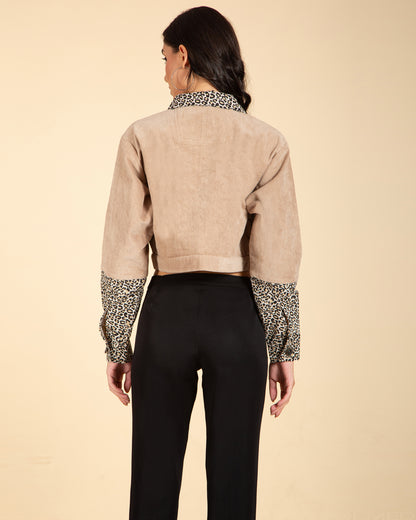 Womens Corduroy Crop jacket