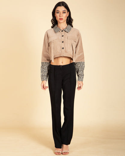 Womens Corduroy Crop jacket