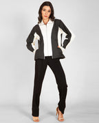 Unisex Contrast Patchwork Denim Jacket