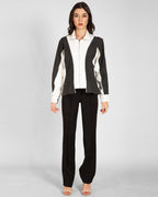 Unisex Contrast Patchwork Denim Jacket