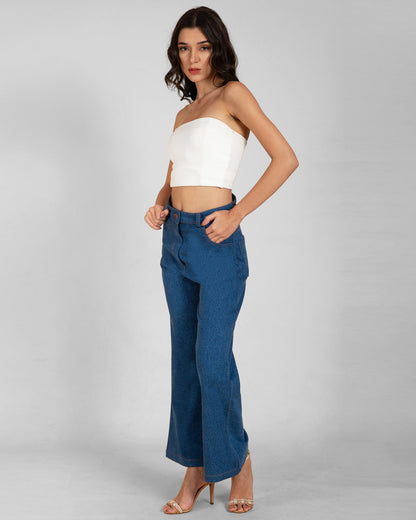 Women's High-Waisted Flare Jeans