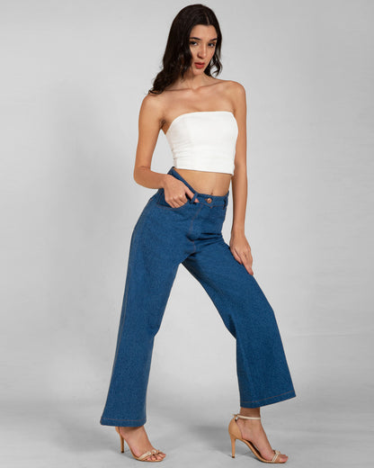Women's High-Waisted Flare Jeans