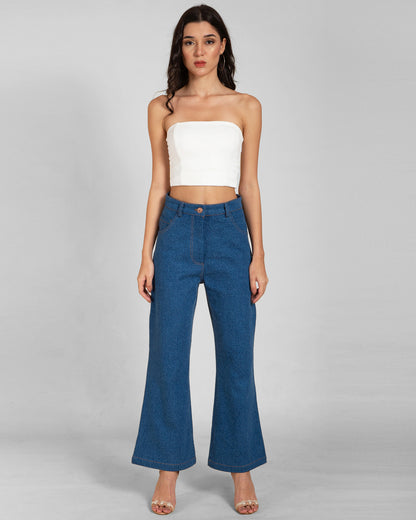 Women's High-Waisted Flare Jeans