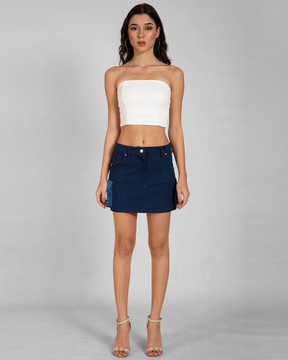 Fitted Cargo Mini Skirt
