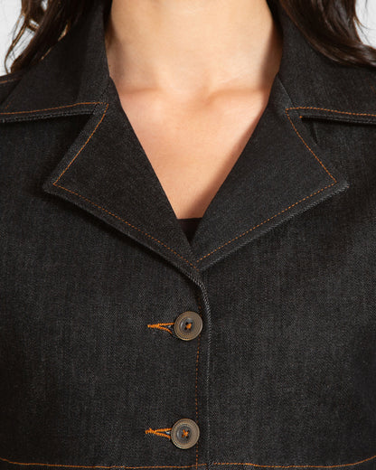 Dual-Tone Denim Co-Ord Set