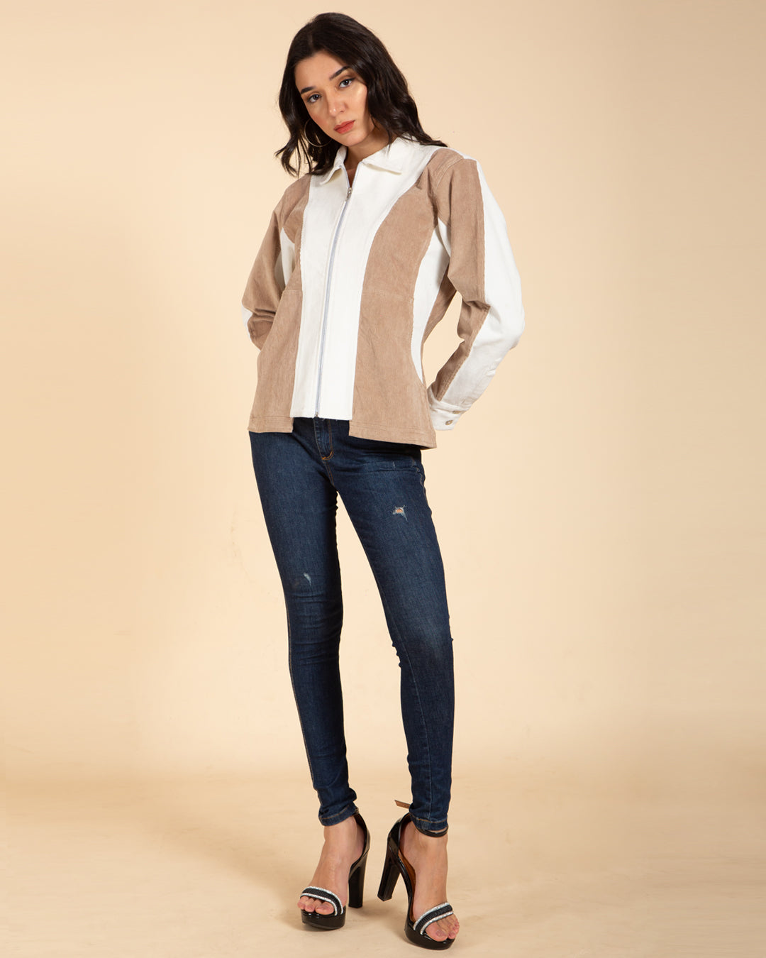 Vintage Patch Women's Corduroy Jacket
