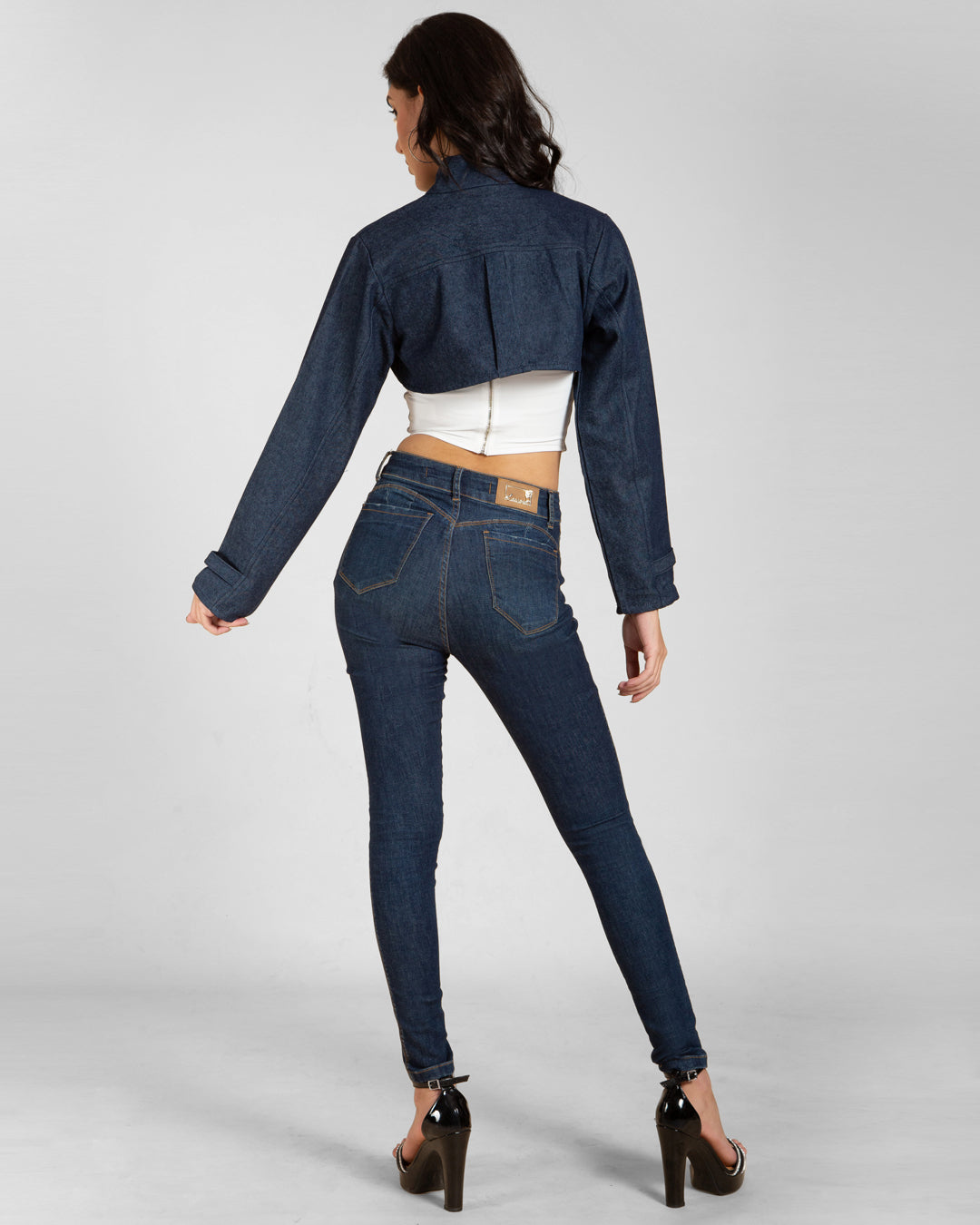 Super Cropped Bolero Denim Jacket
