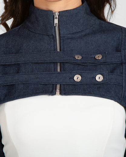 Super Cropped Bolero Denim Jacket