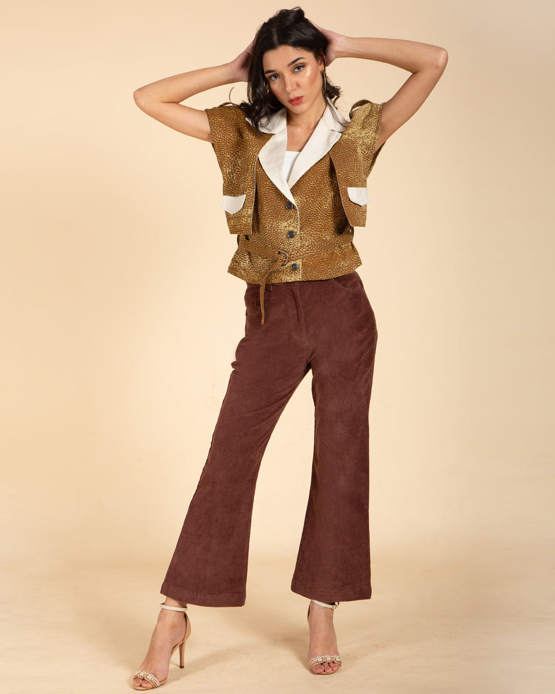 Women's Drop Shoulder Belted Jacket