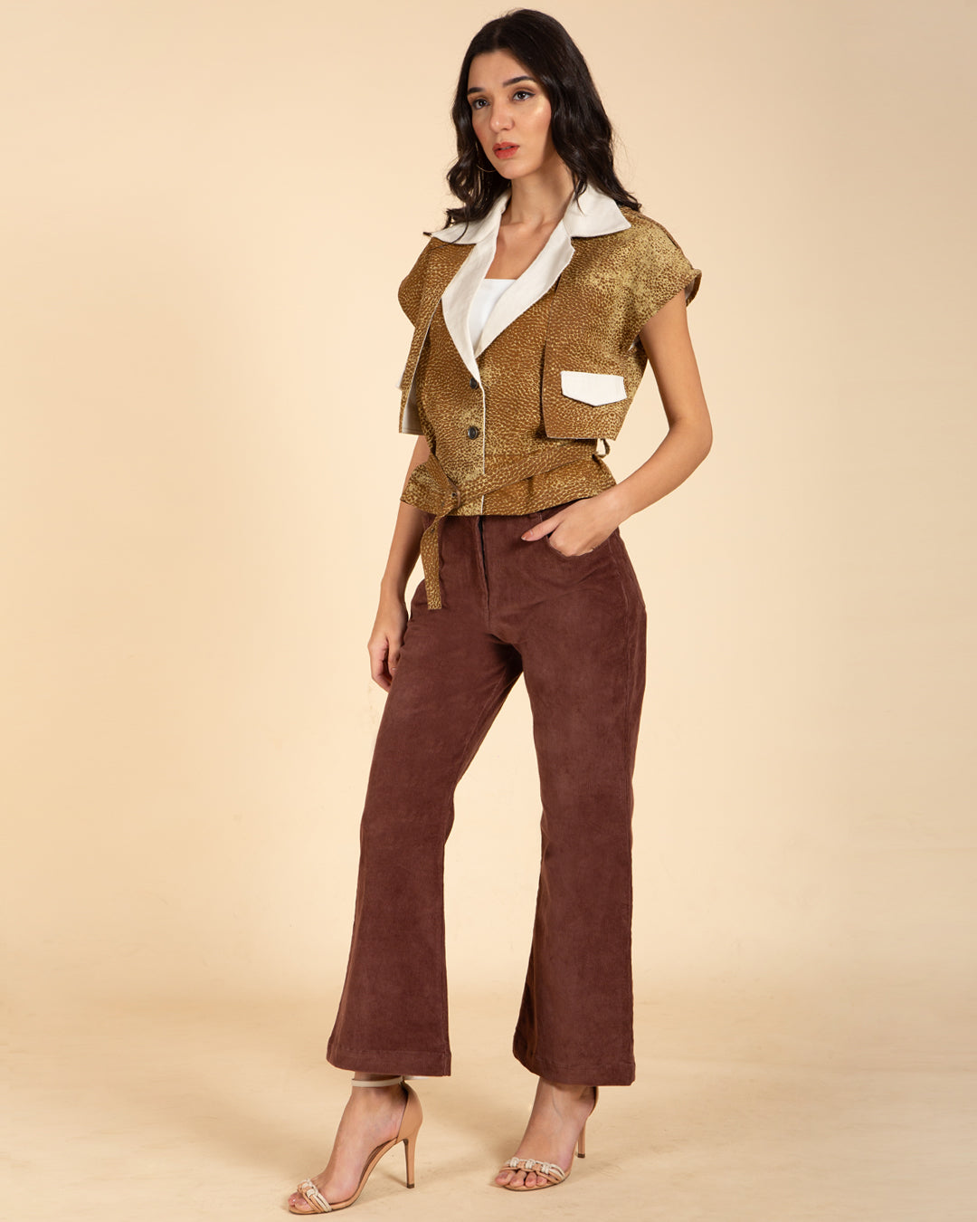 Women's Drop Shoulder Belted Jacket