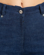 Women’s Contrast Panel Straight Jeans