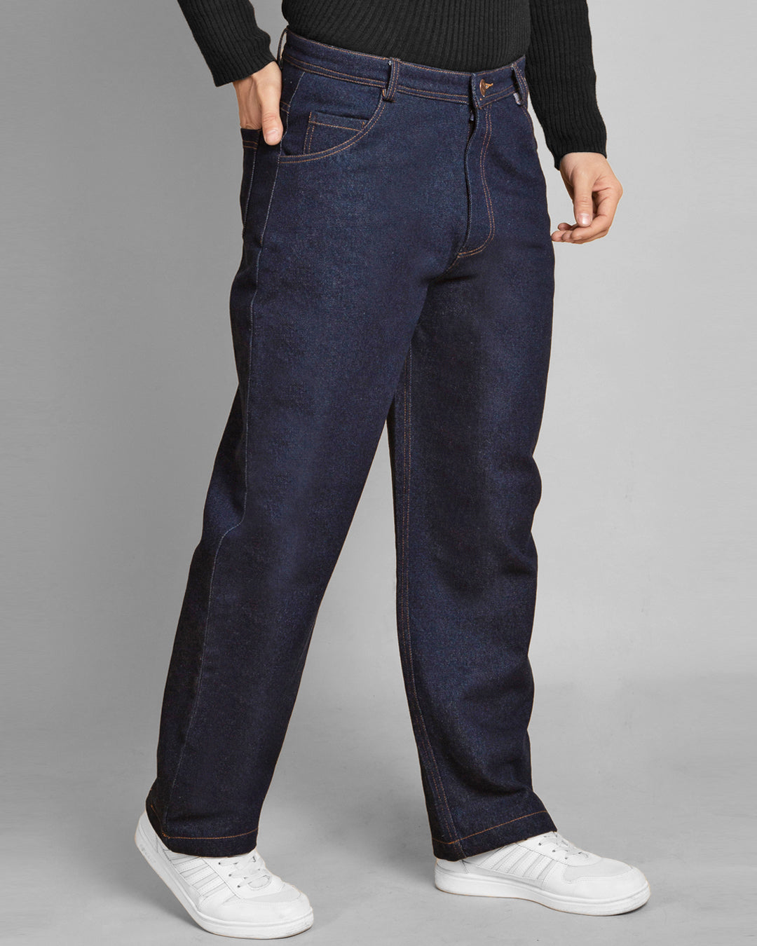 Men's Relaxed Loose-Fit Denim