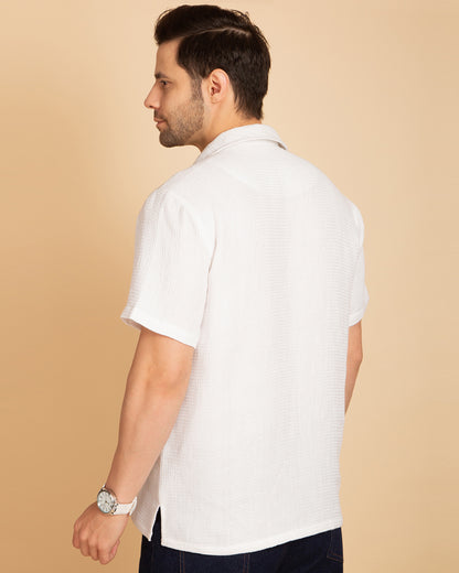 Men's Creamy White Polo T-Shirt