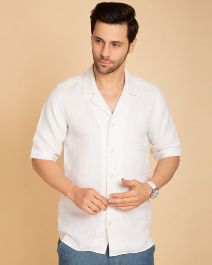 Classic White Casual  Shirt