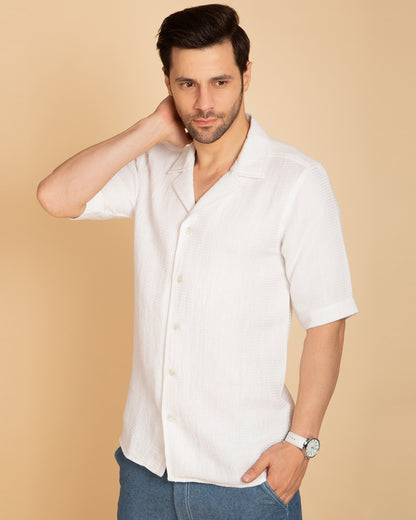 Classic White Casual  Shirt