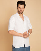 Classic White Casual  Shirt