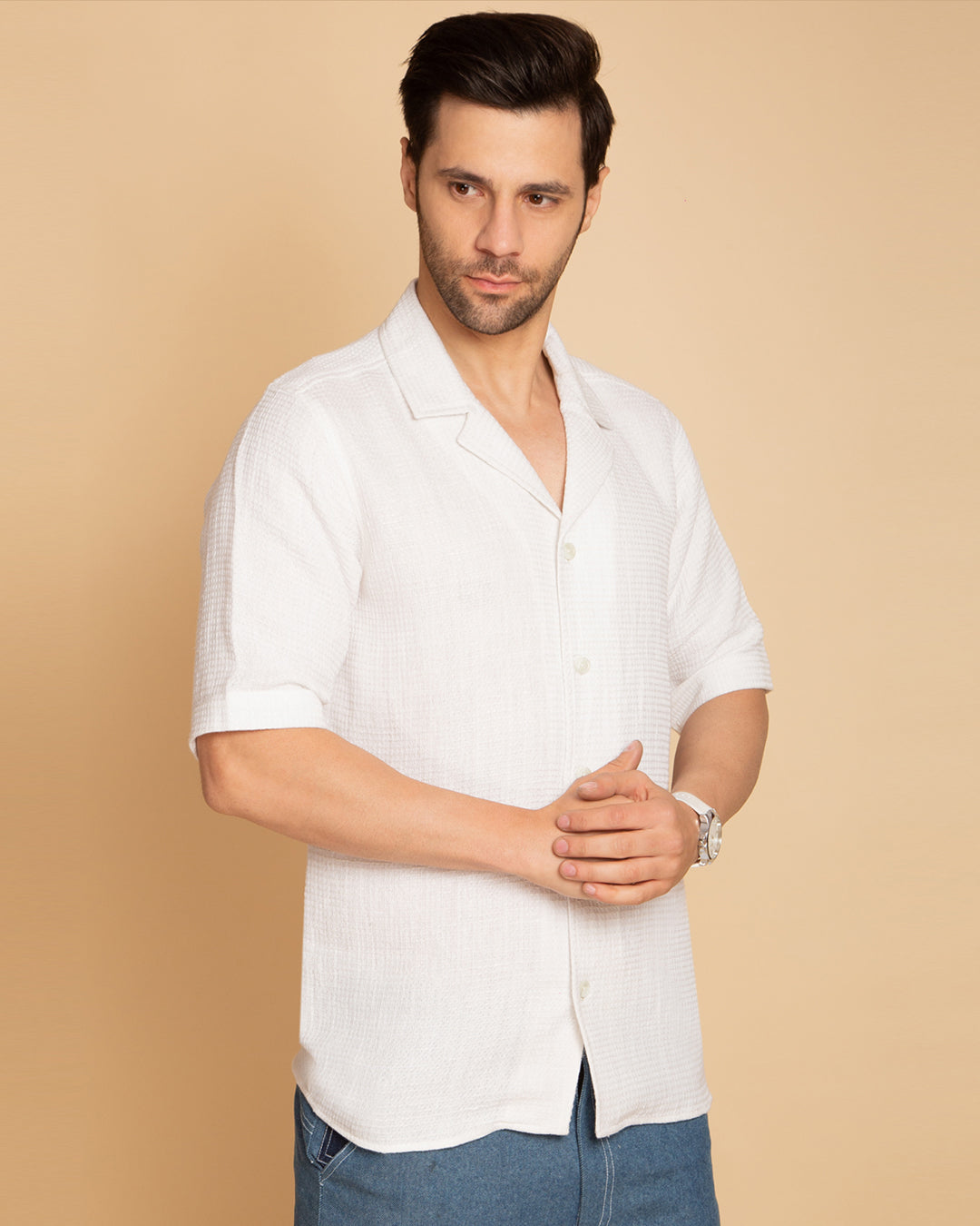 Classic White Casual  Shirt