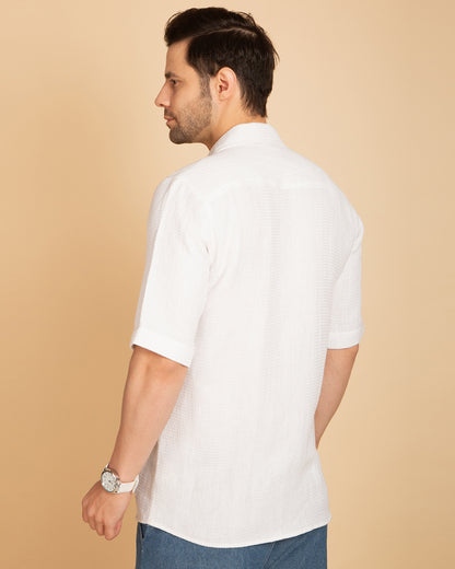 Classic White Casual  Shirt