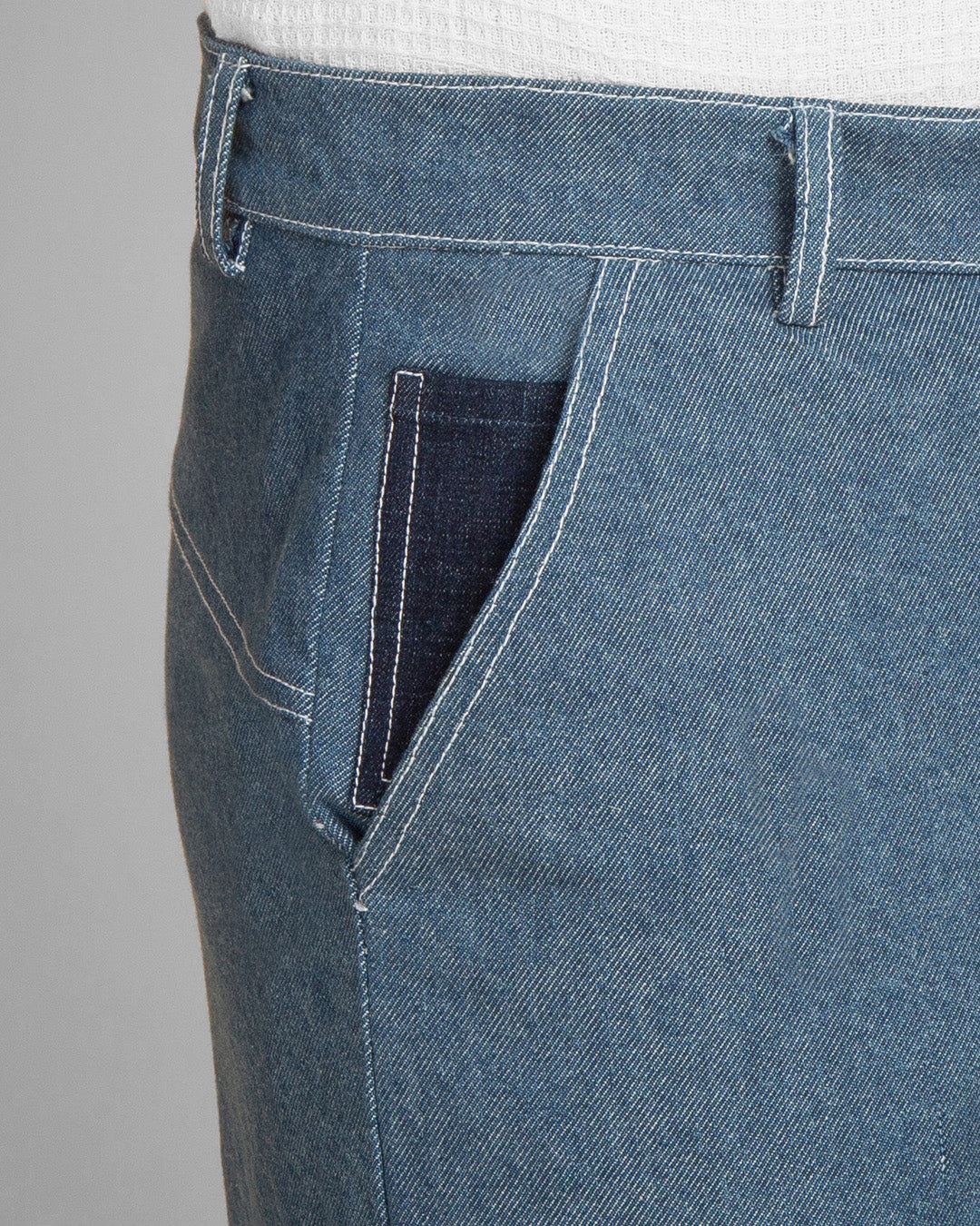 Denim cargo pants