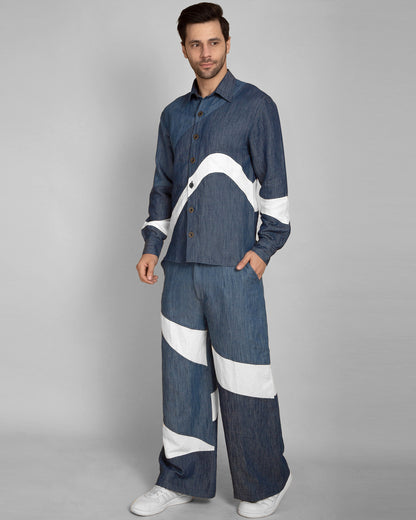 Men's Rebel Patchwork Denim Co-Ord Set