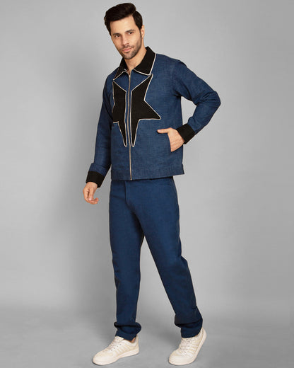 Men's Star Patch Denim Jacket