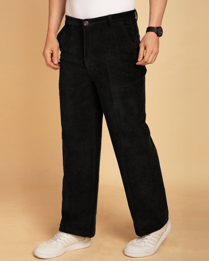 Men's Black Corduroy Pants