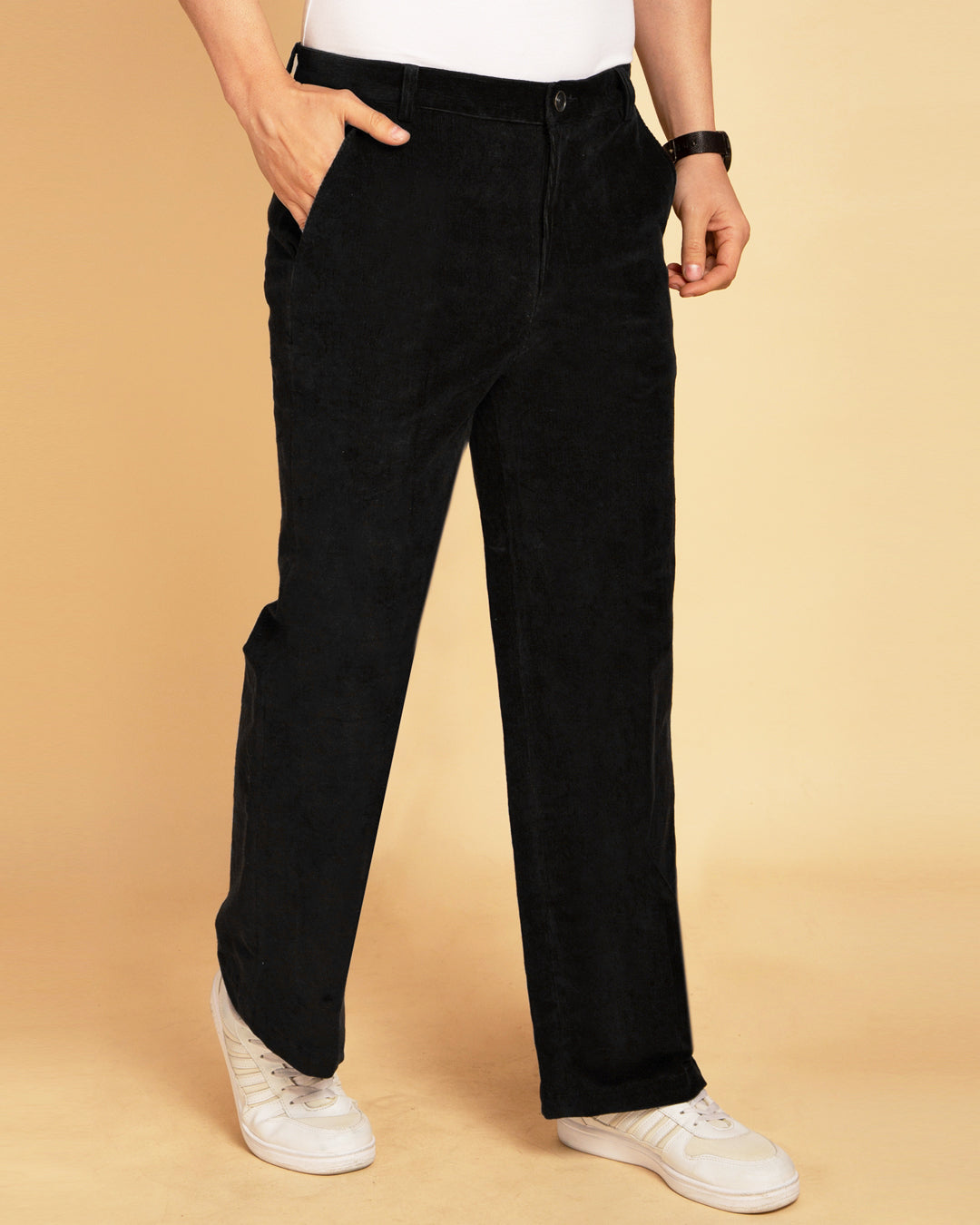 Men's Black Corduroy Pants