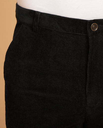 Men's Black Corduroy Pants