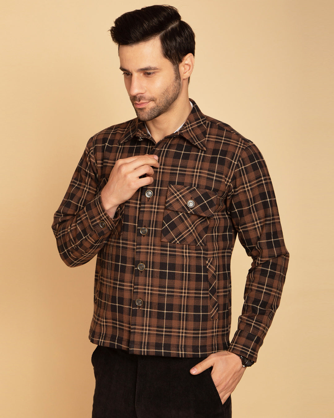 Men's Checked Shacket