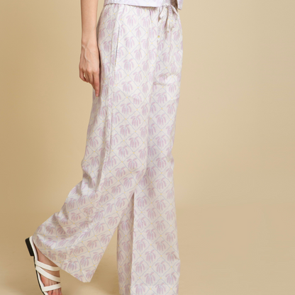 Lavender Mist Wide-Leg Pants