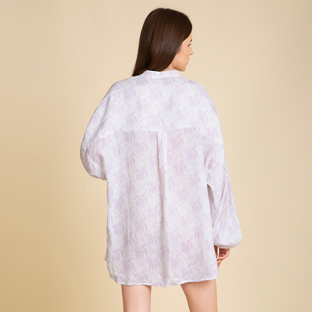 Blush Ease – Relaxed Printed dress