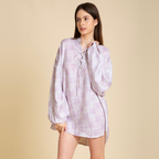 Blush Ease – Relaxed Printed dress