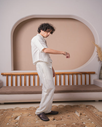 Men's Pintuck Tailored Pants