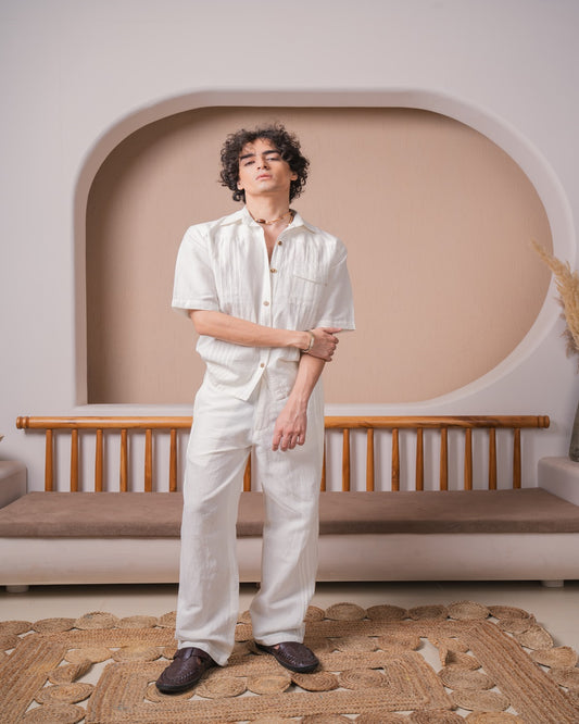 Men's Pintuck Tailored Pants
