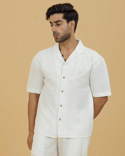 Men's Pintuck Patch Shirt