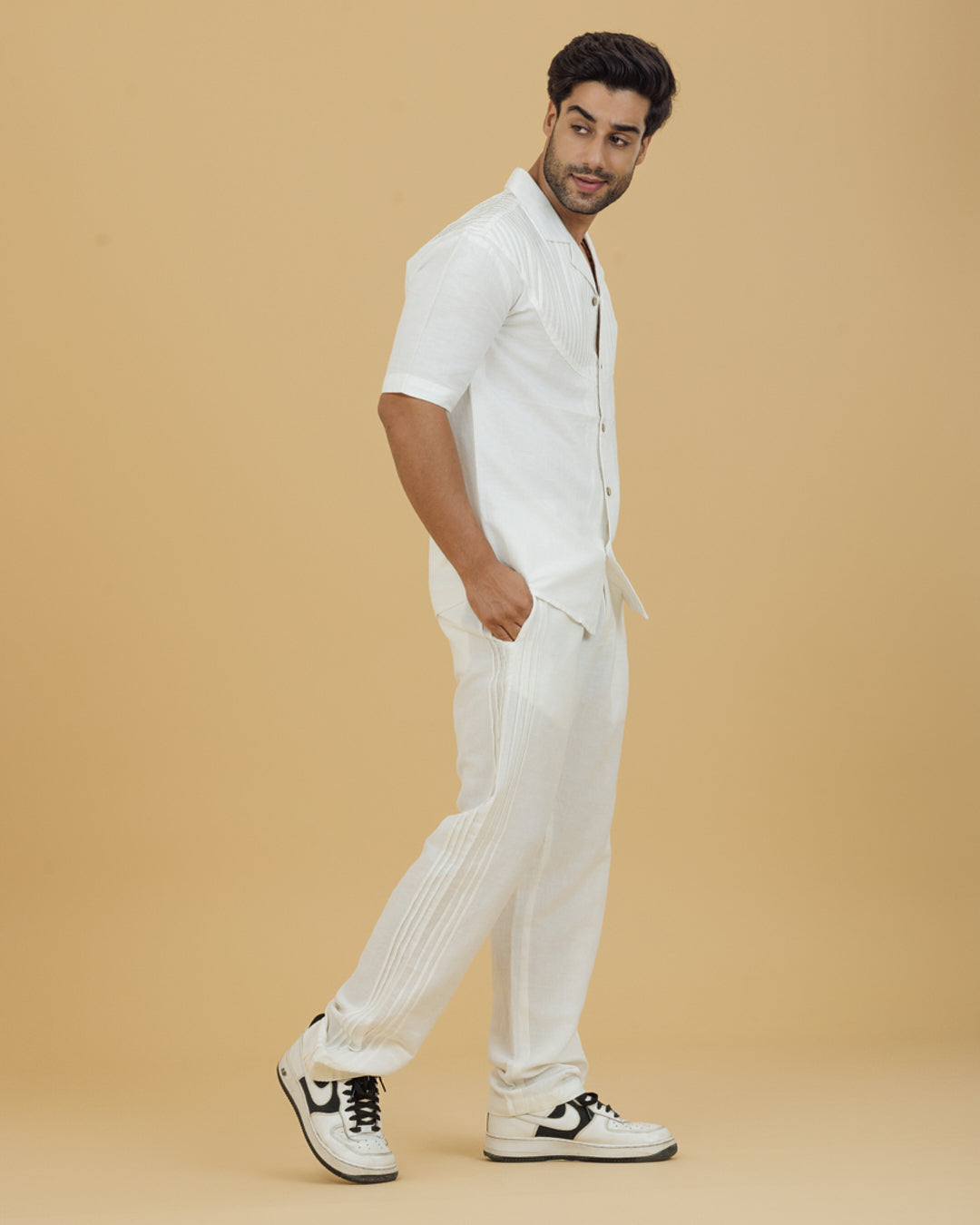 Men's Pintuck Patch Shirt