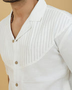 Men's Pintuck Patch Shirt