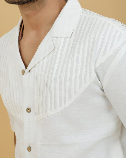 Men's Pintuck Patch Shirt
