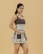 Women's Botanical Print Dress