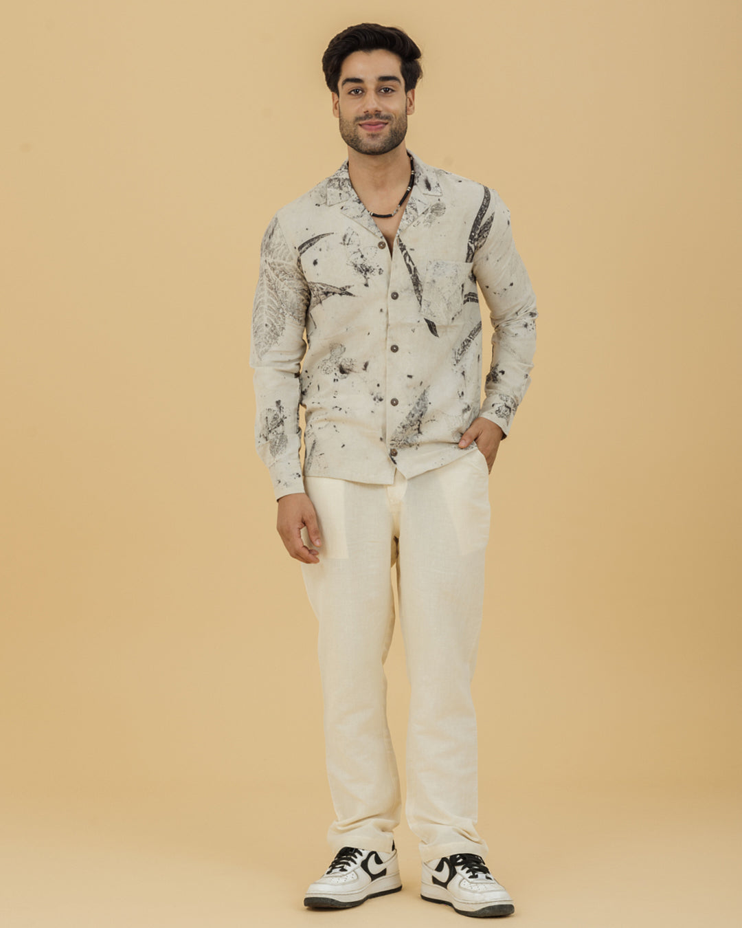 Beige Tailored Men's trouser
