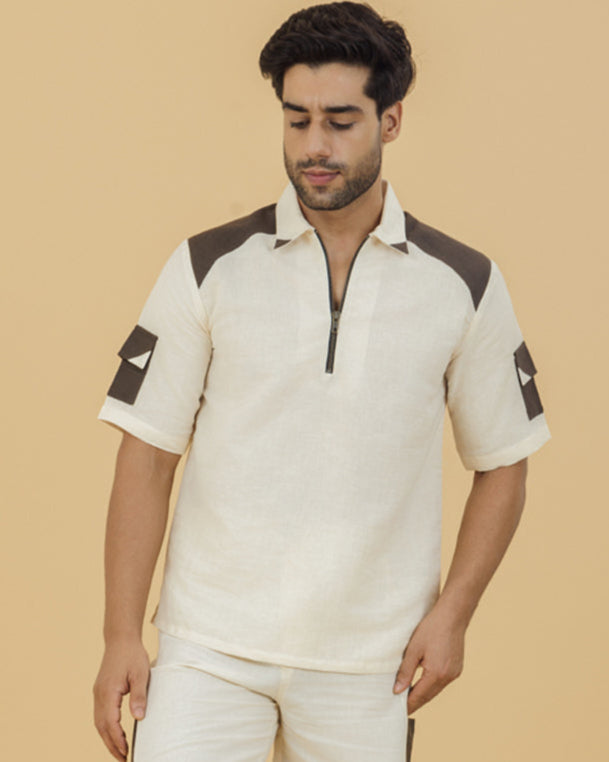 Men's Polo Shirt | Beige