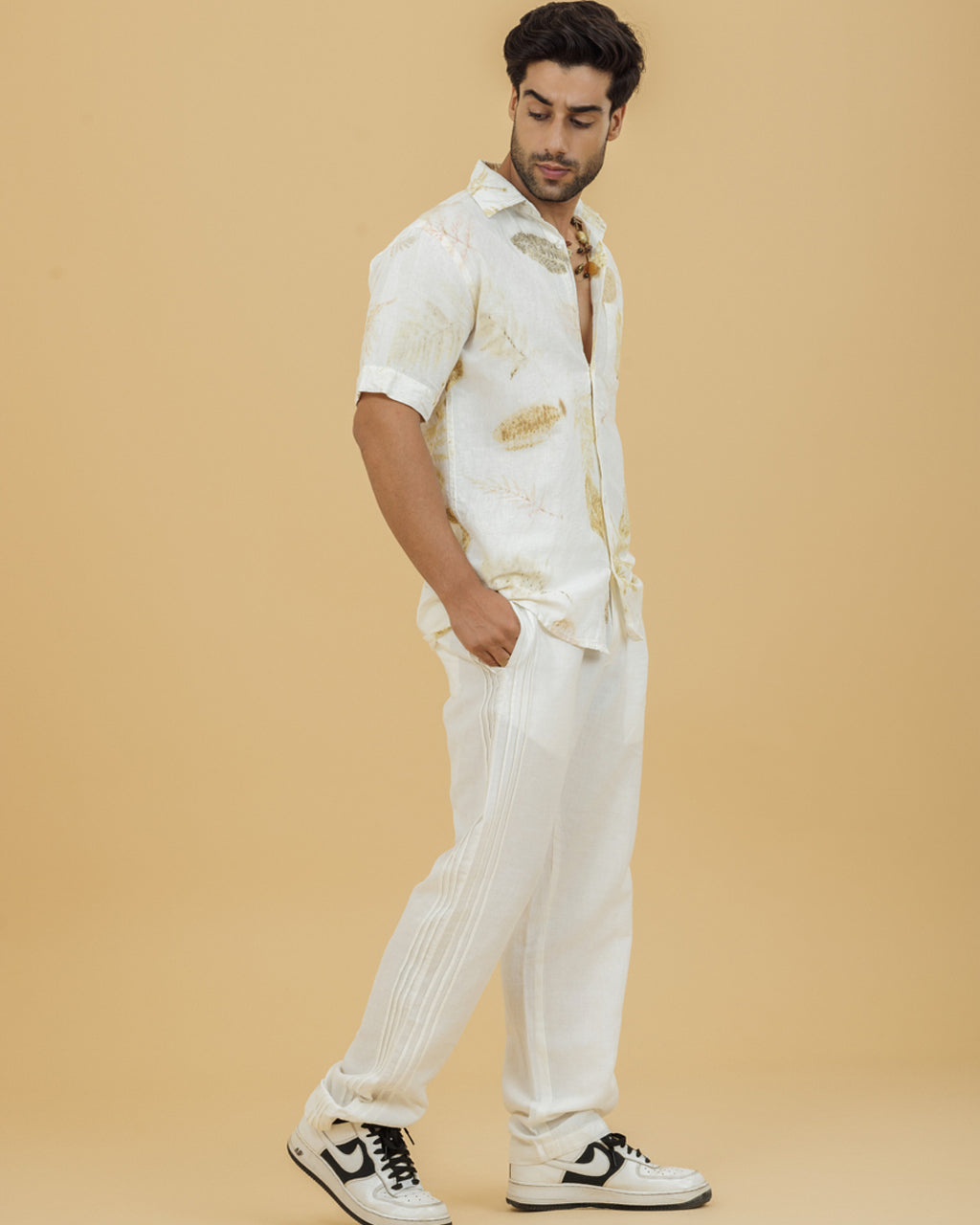 Tropic Ease Botanical Print Cuban Shirt