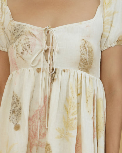 Women's Botanical print Short Dress