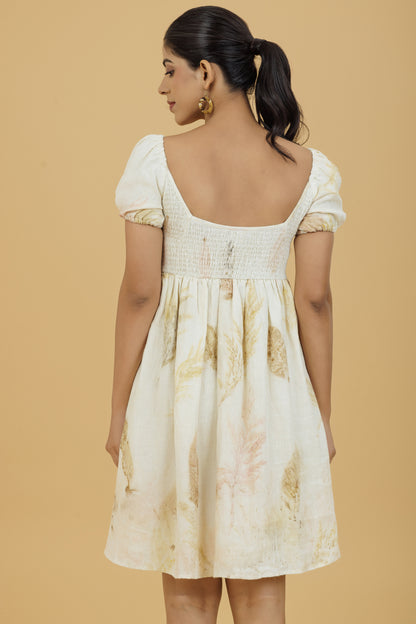 Women's Botanical print Short Dress