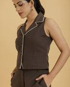 Women's Waist Coat with Shorts