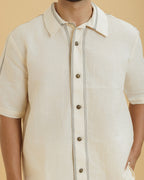 Men's Top stitch Shirt with Shorts