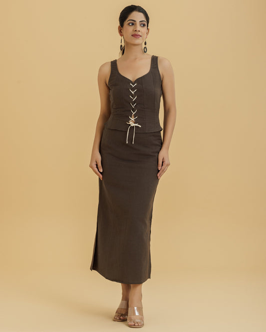 Women's Crop Top with Skirts