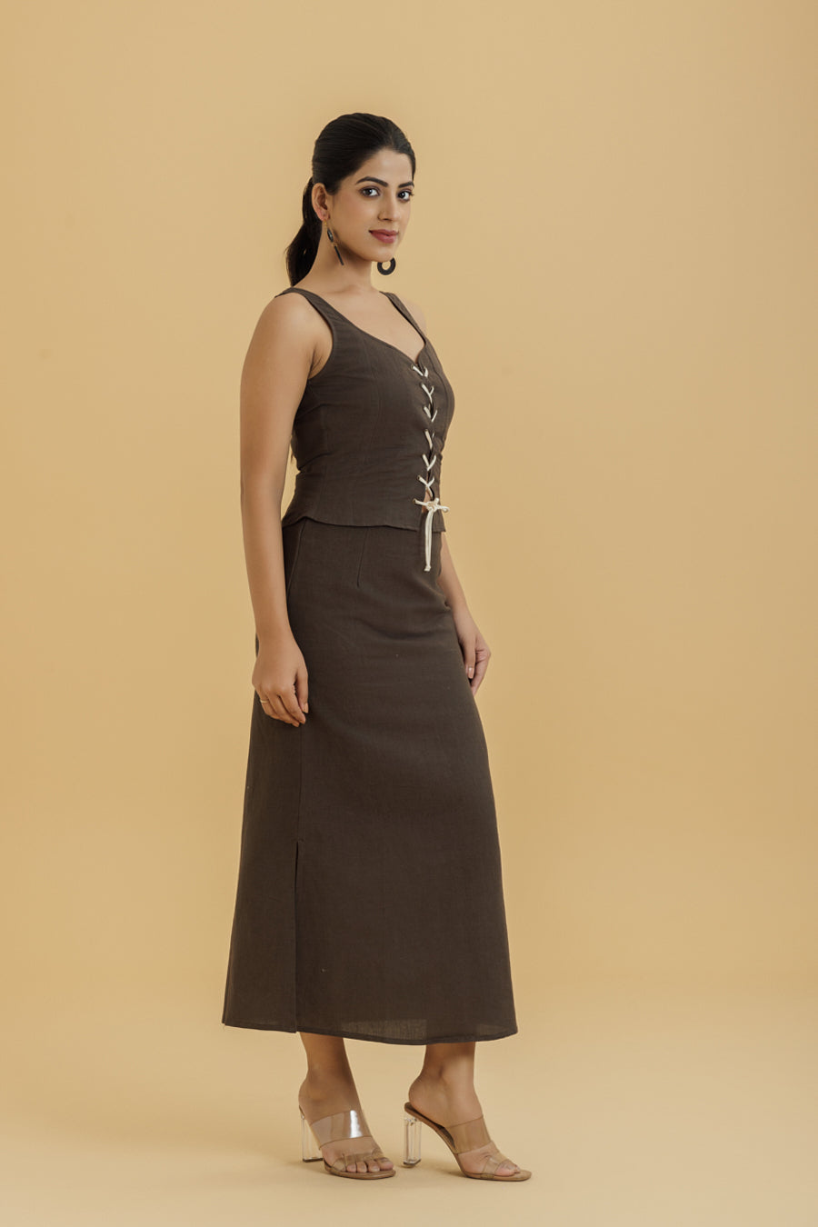 Women's Crop Top with Skirts