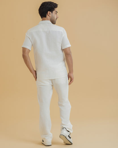 Men's Relaxed Fit Hemp Shirt | White